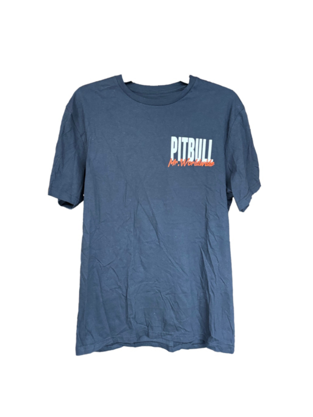 Men's Timeless Miami Pitbull Graphic Tee Size M Black White